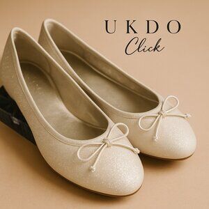 Elegant Ivory Ballet Flats Outfit Teen Girl Size 6 – Classic Soft Dress Ensemble